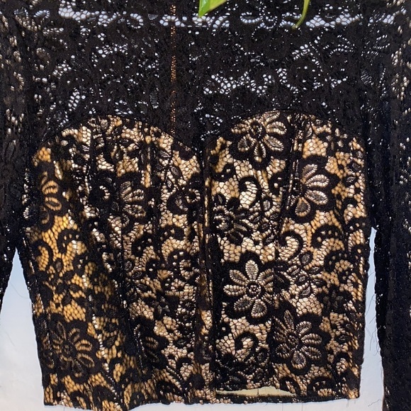 gold and black see through mini top - Picture 3 of 7